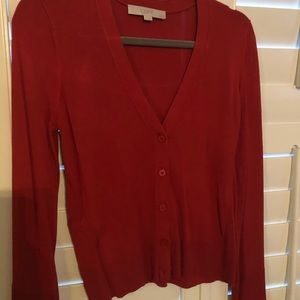 Loft sweater in burnt orange size small